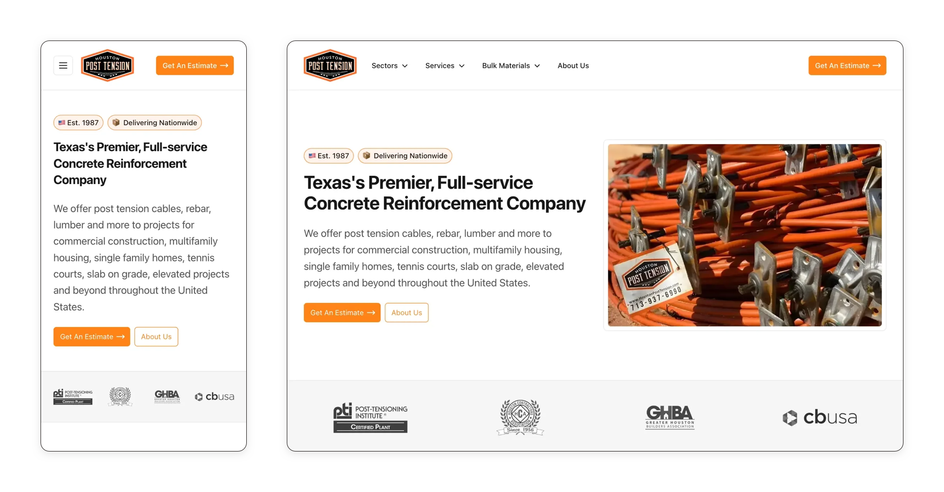 Houston Post Tension's Custom MRP by 10Bit Partners
